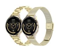 TRUMiRR Sostituzione per Garmin Venu 3S/Venu 2S/Vivoactive 4S/Vivomove 3S/Forerunner 265S Cinturino, 18mm Cinturino in acciaio inossidabile a maglia metallica per Fossil Damen Q Venture HR 4