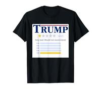 Trump 1 Star Very Bad Non consiglierebbe Divertente Sarcastico Maglietta