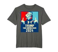 Trump 2024 Riprendere l'America Retro Re Elect Support Trump Maglietta