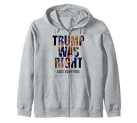Trump aveva Ragione su Tutto - Trump Kiss Flag Felpa con Cappuccio
