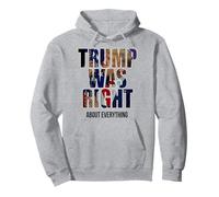 Trump aveva Ragione su Tutto - Trump Kiss Flag Felpa con Cappuccio