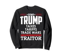 Trump is a Traitor in Chief Dump Trump Tre45on Tr47tor 86 47 Felpa