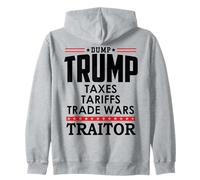 Trump is a Traitor in Chief Dump Trump Tre45on Tr47tor 86 47 Felpa con Cappuccio