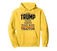 Trump is a Traitor in Chief Dump Trump Tre45on Tr47tor 86 47 Felpa con Cappuccio