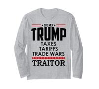 Trump is a Traitor in Chief Dump Trump Tre45on Tr47tor 86 47 Maglia a Manica