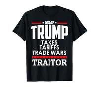 Trump is a Traitor in Chief Dump Trump Tre45on Tr47tor 86 47 Maglietta