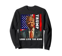 Trump King Presidente Lunga Vita al re Trump Felpa
