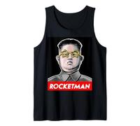 Trump Rocket Man Kim Jong Un Corea del Nord Divertente Nuke Shirt Canotta