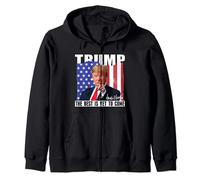 Trump The Best Is Yet To Come Bandiera USA Donald Trump Felpa con Cappuccio