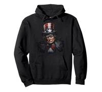 Trump Zio Sam Felpa con Cappuccio