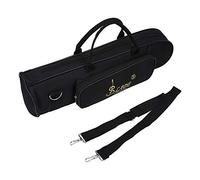 Trumpet Gig Bag, Oxford Tracolla regolabile in tessuto morbido con tracolla(Nero)
