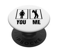 Trumpet Proud - Trumpeter divertente da donna PopSockets PopGrip Adesivo