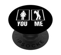 Trumpet Proud - Trumpeter divertente da donna PopSockets PopGrip Adesivo