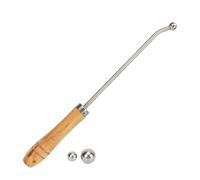 Trumpet Repair Tools, Stainless Steel Instrument Maintenance Kit, Wooden Handle Roller Tool Set for Trumpet Care, Daily Use in Home, Music Classroom, Band Practice, Saxophone, Wind Instruments