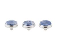 Trumpet Valve Finger Buttons Repair Parts Set Of 3 2 Color Musical Brass Instrument Parts Accessories (Color : Blue, Size : One size)