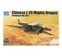 Trumpeter- Drago 1/72 J-20 Migthy Dragon, Prototype 2011, Colore Vari, 001665