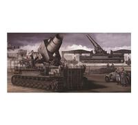 Trumpeter 00208 - Mortaio d'assedio semovente Mörser Karl 040/041 su Trailer per Trasporto alla ferrovia