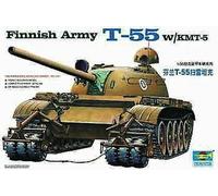 Trumpeter 00341 - 1:35 Carro Armato Finladese T-55 Con Rimuovi Mine - Nuovo