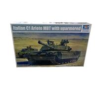 Italian C1 Ariete MBT with Up Armored Tank Plastic Kit 1:35 Model 0394 TRUMPETER