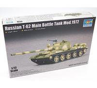 Russian T-62 Main Battle Tank Mod.1972 1:72 Plastic Model Kit TRUMPETER