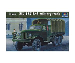 Trumpeter 01001 - Modellino di Furgone Militare sovietico ZIL-157 6x6