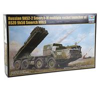Trumpeter 01020 - Modellino Russian 9A52-2 Smerch-M multiple rocket launcher di RSZO 9k58 Smerch MRLS