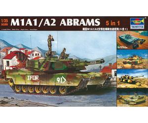 Trumpeter 01535 - 1:3 5 M1A1/A2 Abrams 5 IN 1 - Nuovo