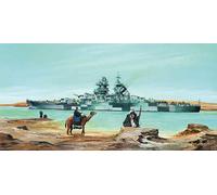 French Battleship Richelieu 1943 Plastic Kit 1:350 Model TRUMPETER