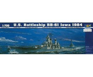 Trumpeter 05701 - 1:700 Nave da Guerra Uss Iowa BB-61 1984 - Nuovo