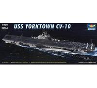 USS Yorktown CV-10 Aircraft Carrier 1:700 Plastic Model Kit TRUMPETER