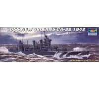 Uss New Orleans Ca-32 1942 Battleship 1:700 Plastic Model Kit TRUMPETER