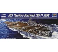 Trumpeter Kit modello nave portaerei USS Theodore Roosevelt CVN-71 (2006) in plastica 1:700 5754
