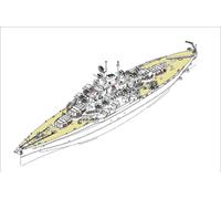 Trumpeter 05772 - 1:700 USS WEST VIGINA BB-48 1945 - Nuovo