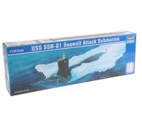 USS SSN-21 Sea Wolf Attack Submarine 1:144 Plastic Model Kit TRUMPETER