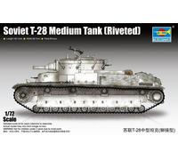 Trumpeter 07151 Kit Modello Carro Armato T-28 Sovietico 1:72 Rivettato Nuovo
