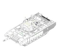 Trumpeter Kit di montaggio in plastica T-14 Armata MBT Russo Scala 1:72 07181 Nuovo