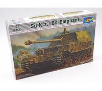 Trumpeter Modellino carro armato Sd.Kfz.184 Tiger Elefante 1:72 Kit plastico 07204 - Nuovo