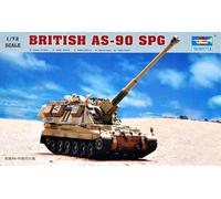 Trumpeter 07221 Inglese AS90 Howitzer Automotore Plastica Kit 1/72 Scala T48