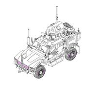 Trumpeter 07413 - 1/72 US M1240 M-ATV Mrap - Nuovo