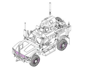 Trumpeter 07413 - 1/72 US M1240 M-ATV Mrap - Nuovo