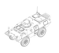 Trumpeter 07439 1/72 American M706 Commando Armored Car Vietnam Plastic Model