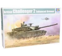 British Challenger 2 With Anti-Heat Fence Tank 1:35 Plastic Model Kit TRUMPETER