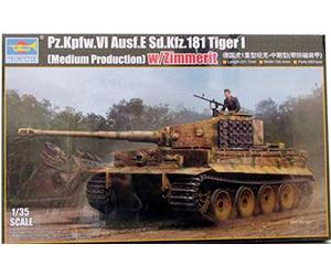 Trumpeter 1/35 Sd.Kfz. Pz.Kpfw. VI, On E, Tiger 1, colorato