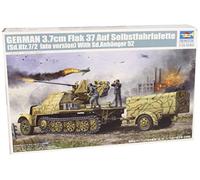 Trumpeter 01526 - 1:35 Tedesco 3,7Cm Flak 37 Su Autocannone Sd.Kfz.7/2