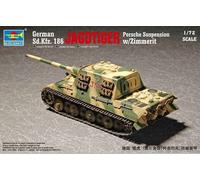 Trumpeter 1/72 German SdKfz 186 Jagdtiger Tank with Zimmerit (Porsche Gear)