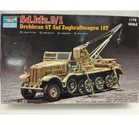 Trumpeter 07251 - 1:72 Gru Girevole 6t Su Trazione Auto 18t (Veicolo Sd. 9/1) -