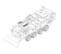 Trumpeter 1:72 - M1132 Stryker Ingegnere Squadra Veicolo w/SOB