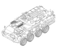 Trumpeter - M1135 Stryker NBC RV 07429 Armoured Model Kit 1:72