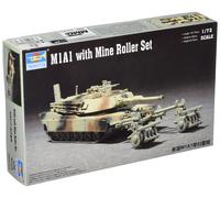 Trumpeter 1/72 M1A1 Abrams Tank with Mine Roller