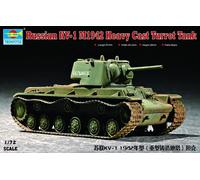 Trumpeter 1/72 Russian KV1 Mod 1942 Tank (Heavy Cast Turret)
